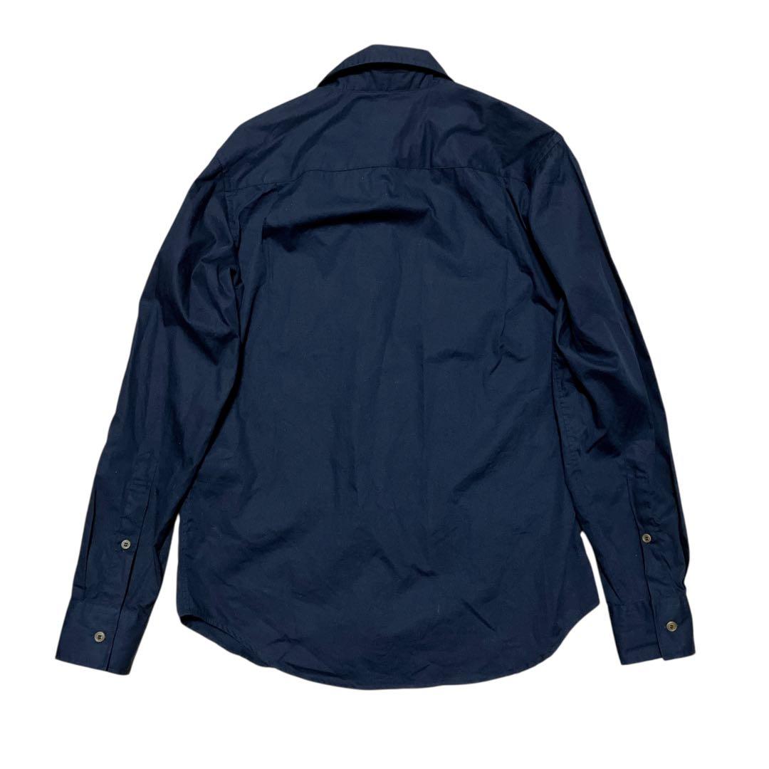 美品 ヴィアンウエストウッド オーブ ポイント刺繍 ドレスシャツ 黒 48