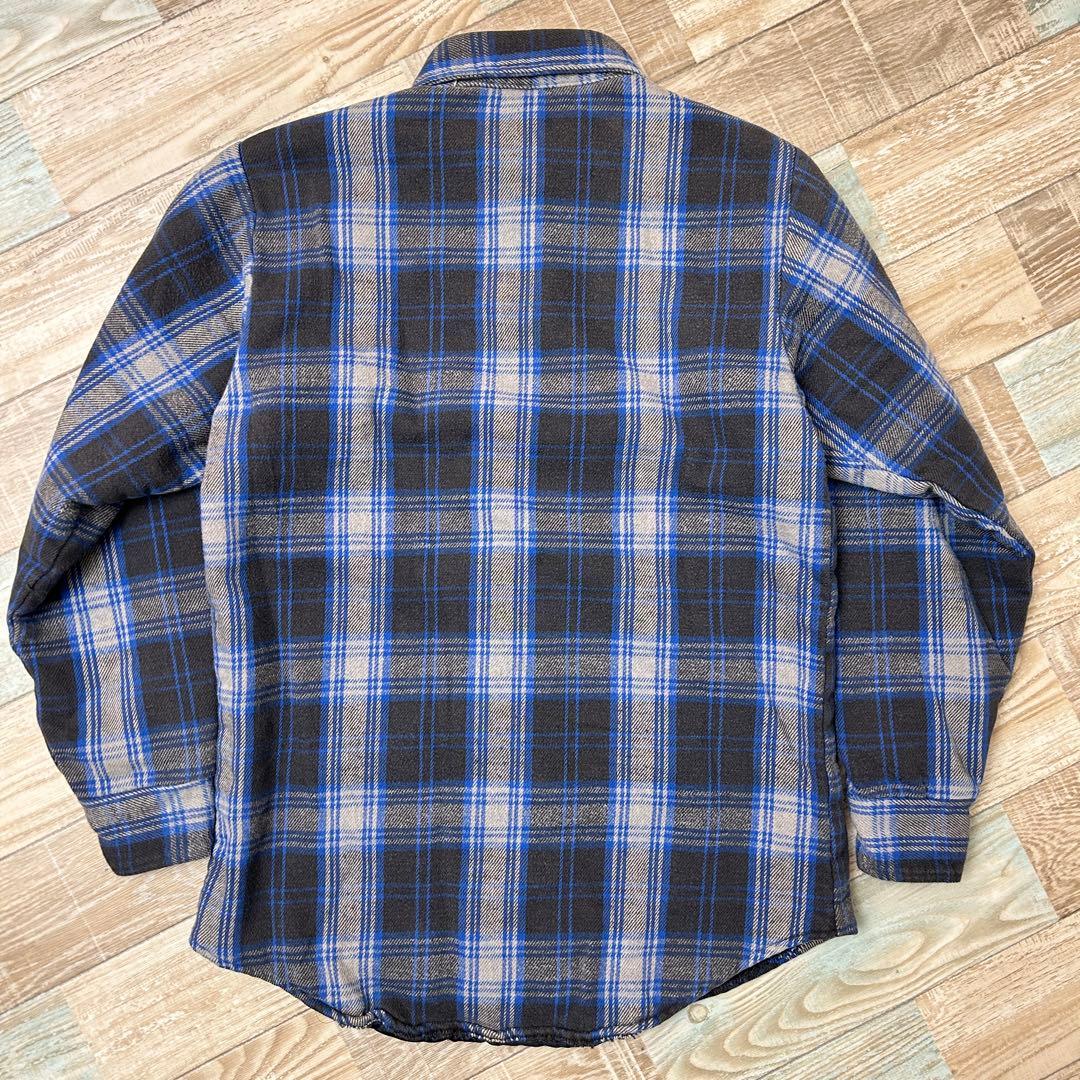 80s USA製 FIVEBROTHER キルティング ネルシャツ 希少サイズ