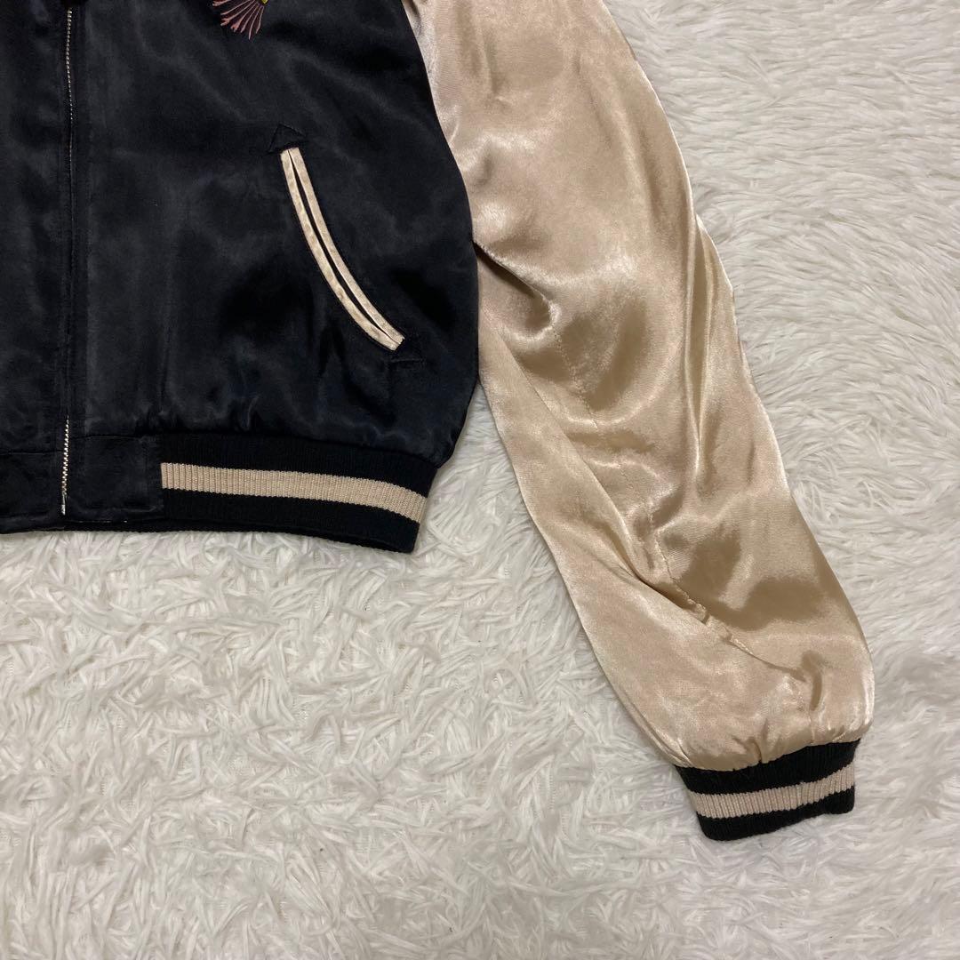 【新品未使用】花旅楽団 リバーシブル スカジャン 金魚 刺繍 和柄 S