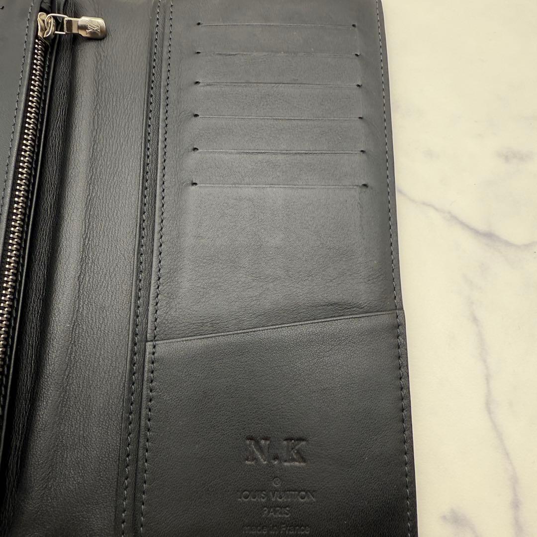 【ルイ ヴィトン】ダミエ ポルトフォイユ ブラザ 二つ折財布 長財布