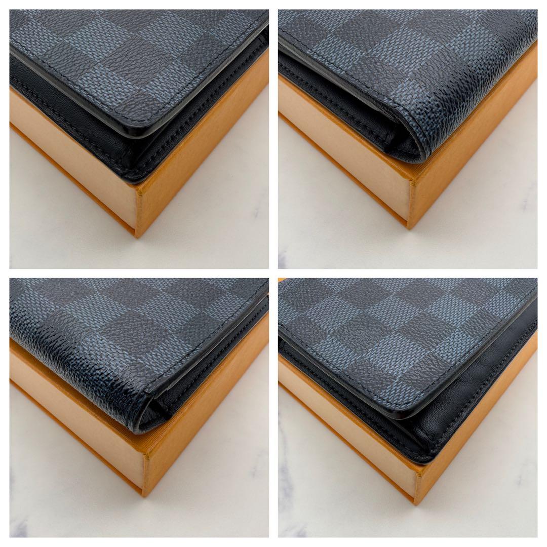 【ルイ ヴィトン】ダミエ ポルトフォイユ ブラザ 二つ折財布 長財布