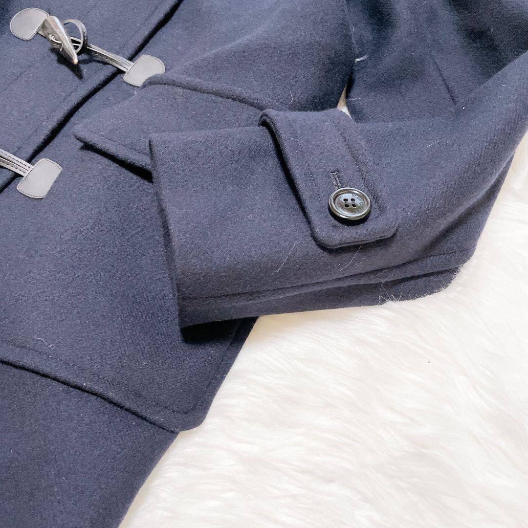 ブルーレーベル　メガチェック　水牛トグル　バイルメルトン　ダッフルコート