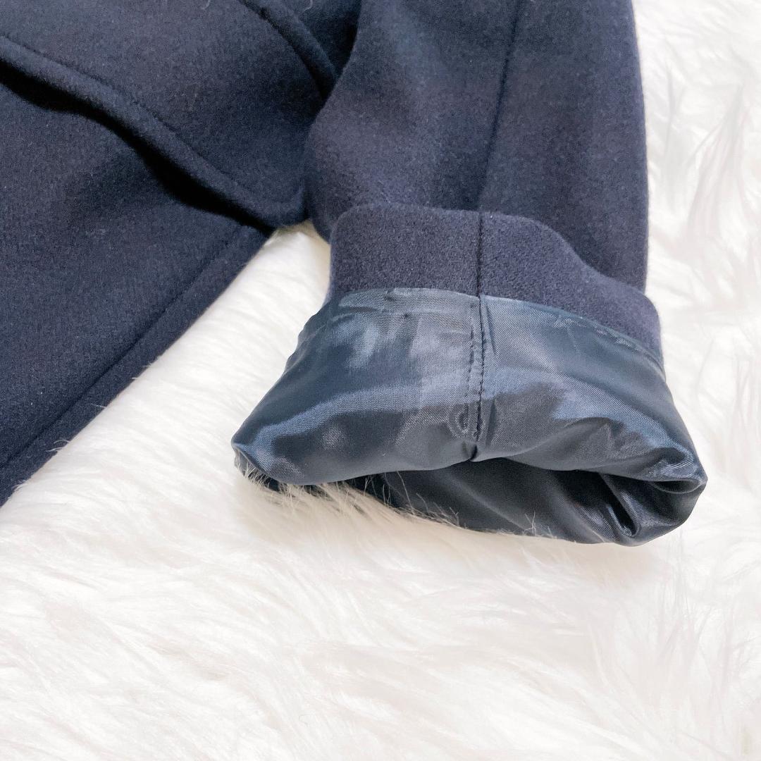 ブルーレーベル　メガチェック　水牛トグル　バイルメルトン　ダッフルコート