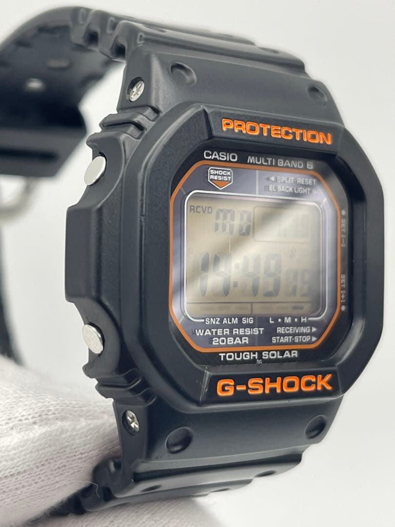 美品G-SHOCK GW-M5610R-1JF 黒オレンジ CASIO
