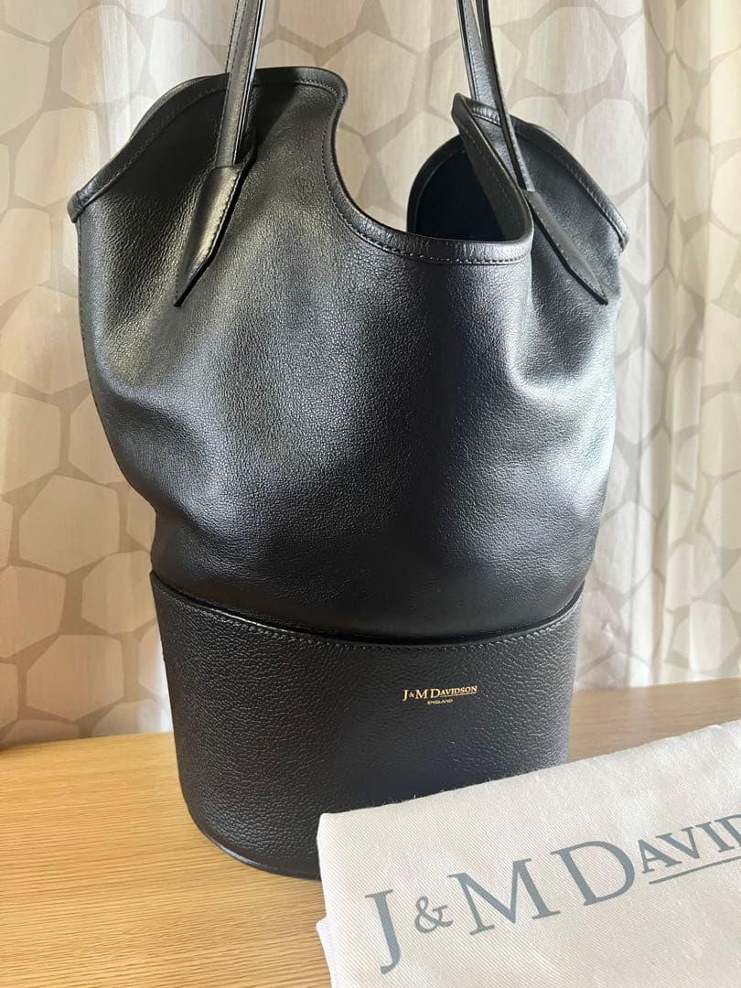 お*ぎ様 J&M DAVIDSONレイバケットS 黒 レザーバッグ