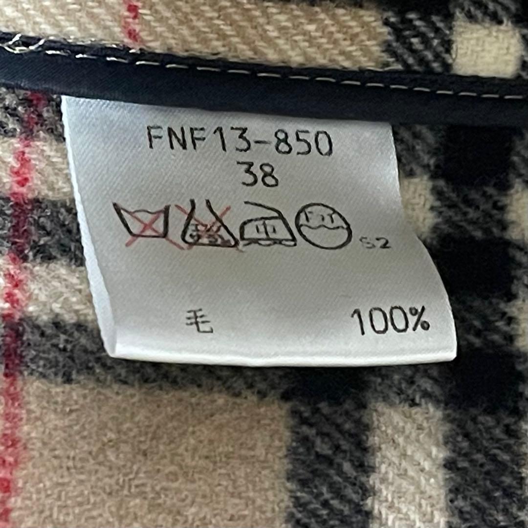 田中 野夫 バーバリー ブルーレーベル ダッフルコート ノバチェック 38