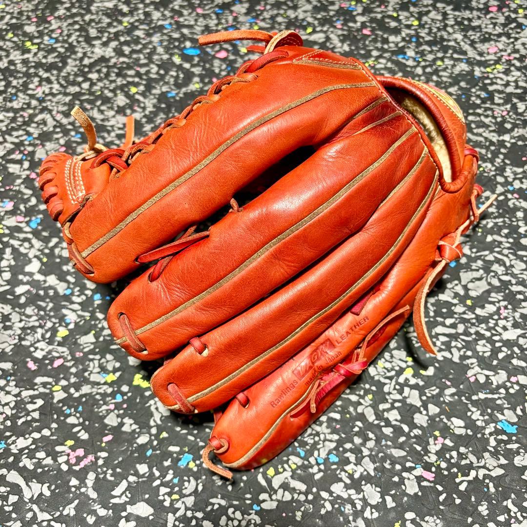 ローリングス プロプリモ 和牛レザー 硬式用 外野手用 グローブ レッドオレンジ