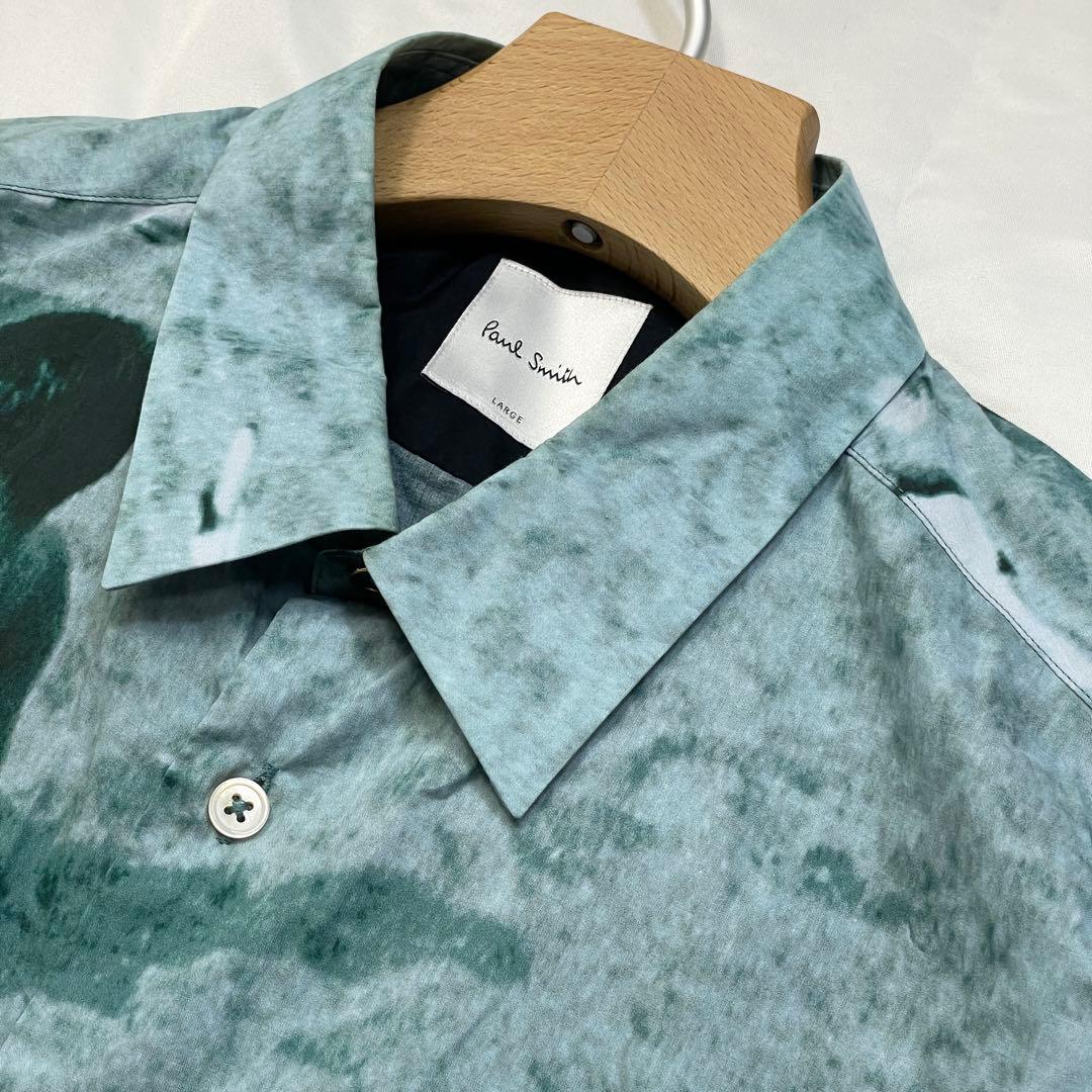 ポールスミス フォトグラフィック柄 ビッグシルエット 長袖シャツ L 19SS