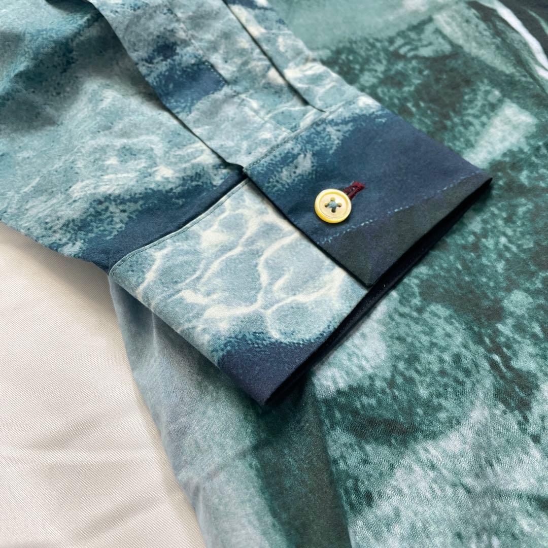 ポールスミス フォトグラフィック柄 ビッグシルエット 長袖シャツ L 19SS