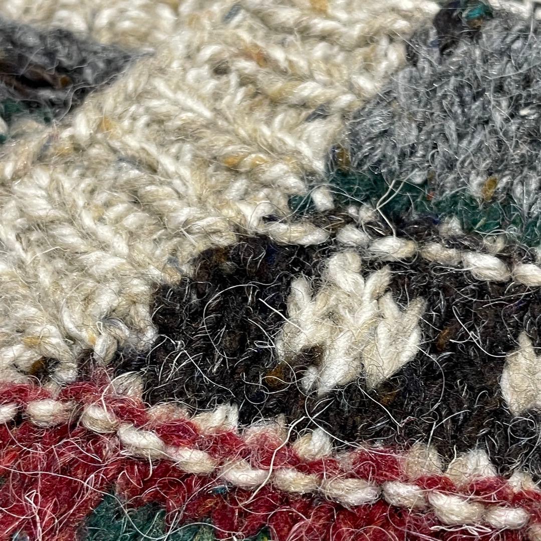 WOOLRICH 90s ローゲージニット ハンドニット 手編み XL