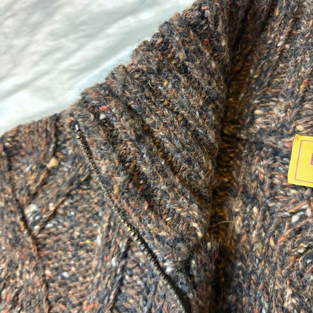 イタリア製　ポールスチュアート　ハイネックセーター ブラウン系　キャメルヘアー