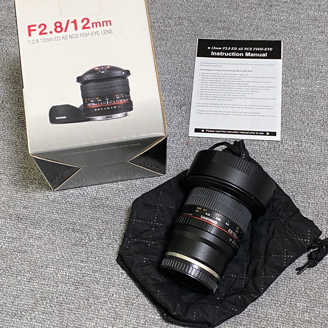 【美品】SAMYANG 12mm F2.8 ED AS NCS FISH-EYE