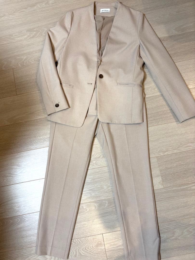 PLST ブラッシュドバックスティックパンツ&ジャケット