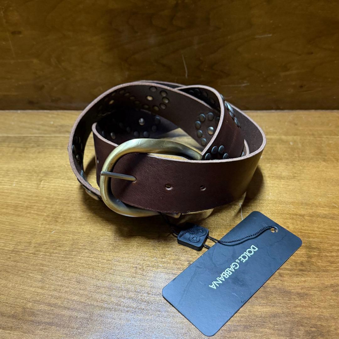 未使用 85サイズ DOLCE&GABBANA スタッズベルト