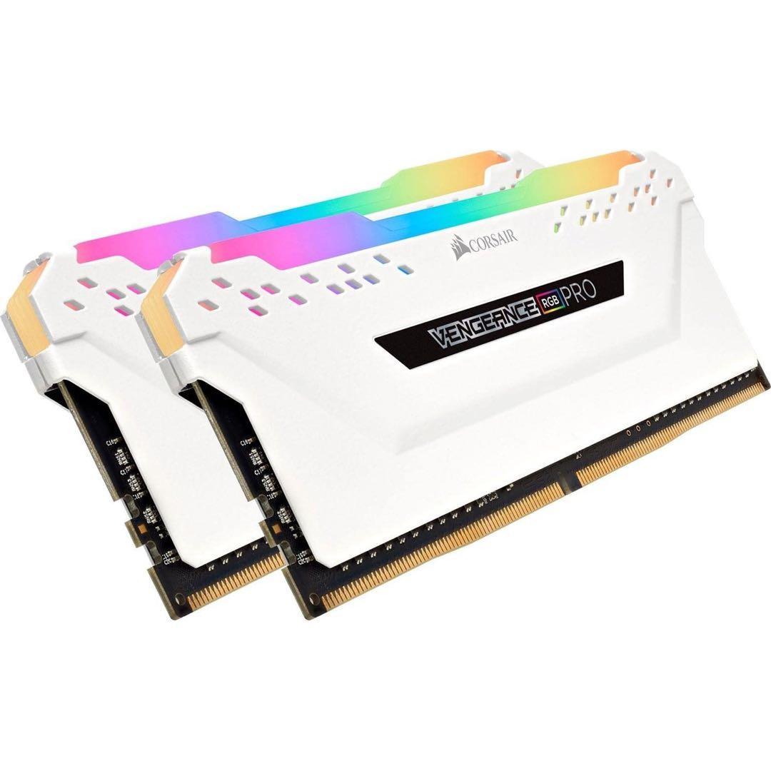 DDR4 32GB(2X16GB) 3200MHz メモリ 白 RGB