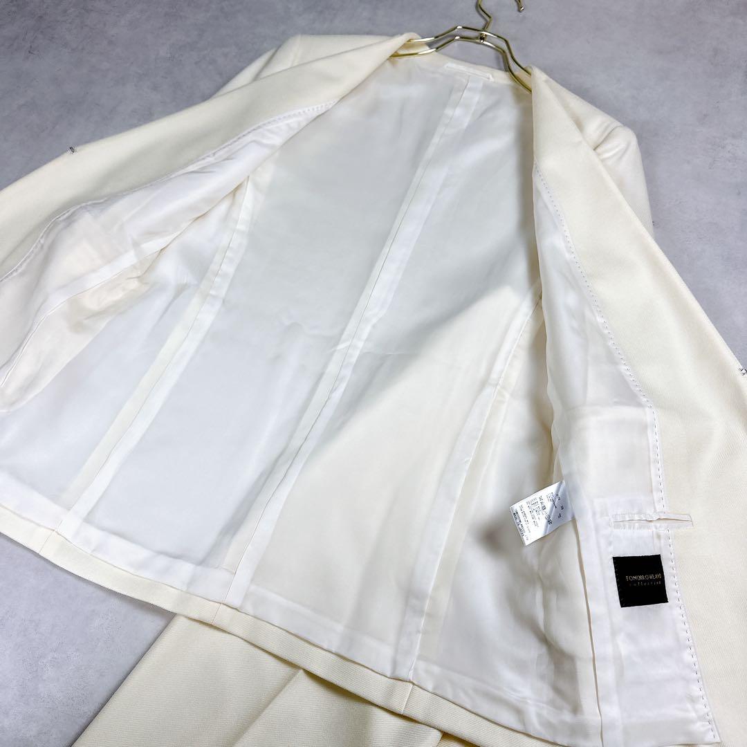 美品✨トゥモローランド　ウールサキソニー ノーカラージャケット　シガレットパンツ