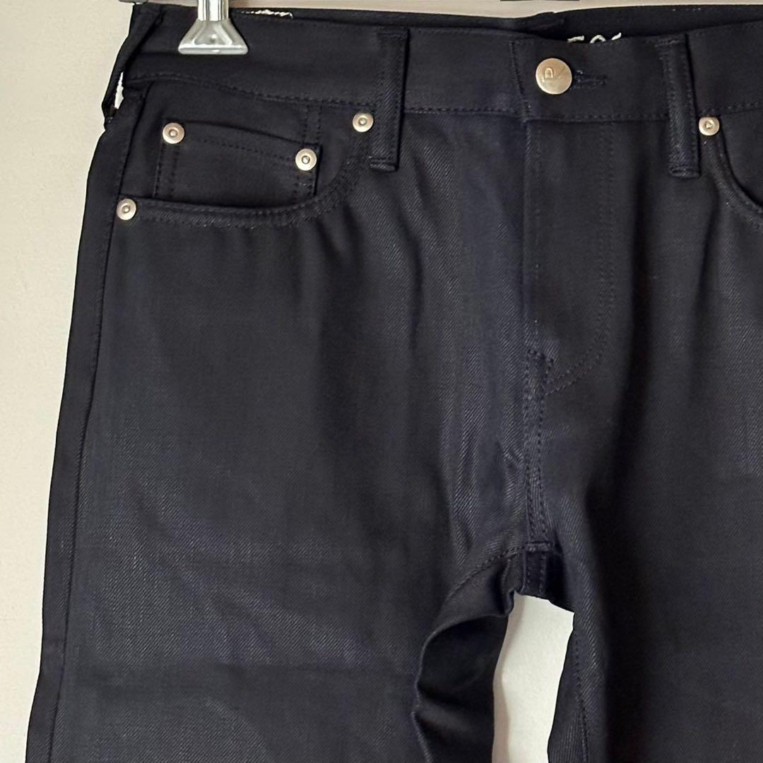 【新品・未使用】 45R おこめデニムの比古比女スリム 後染め ジーンズ 日本製