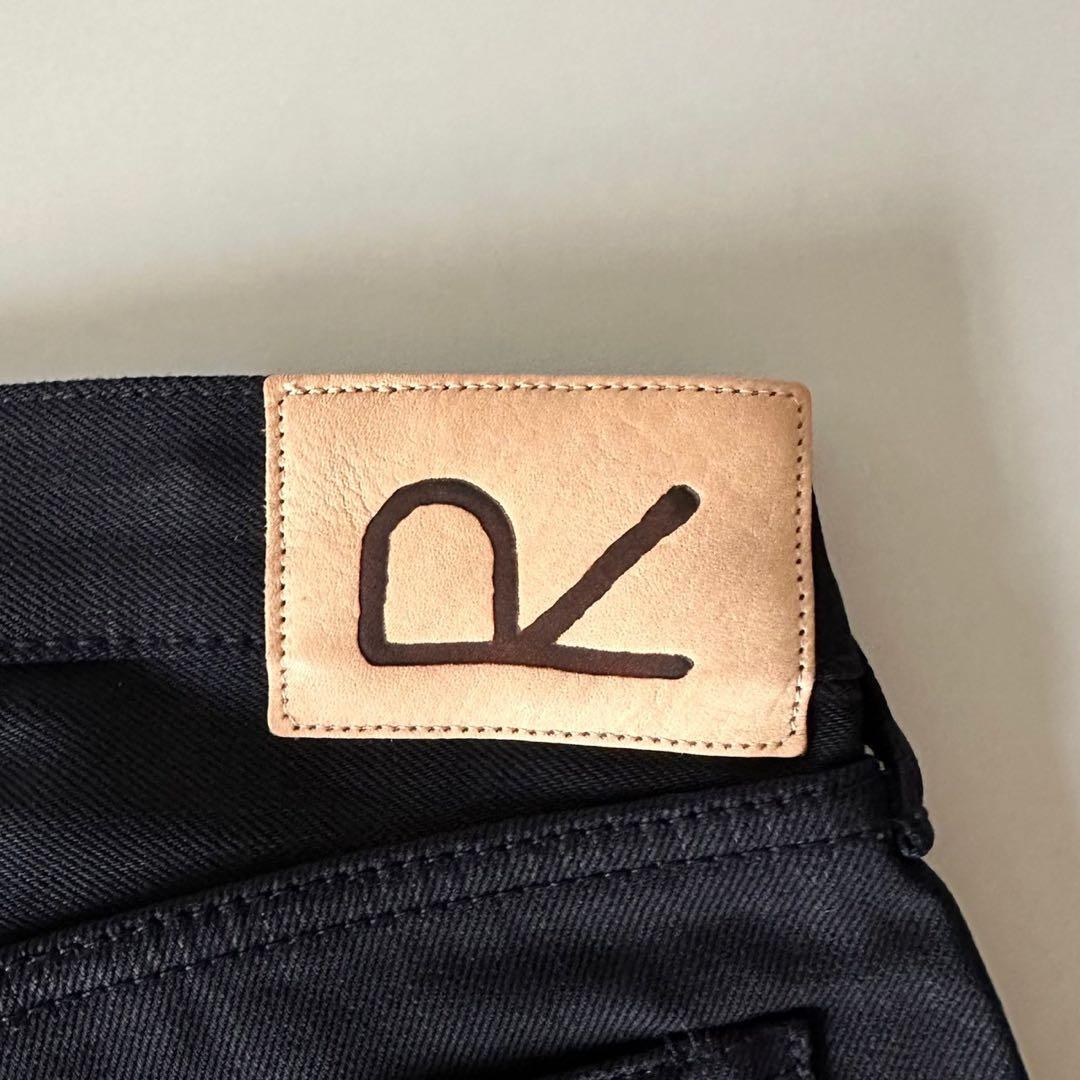 【新品・未使用】 45R おこめデニムの比古比女スリム 後染め ジーンズ 日本製