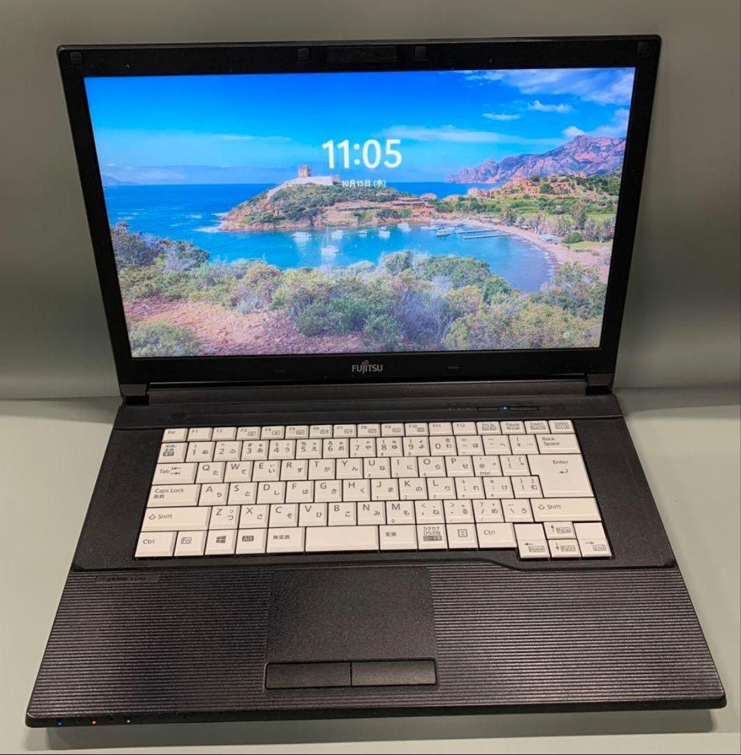 ノートパソコン DVD付き　爆速SSD搭載　 富士通　Windows11