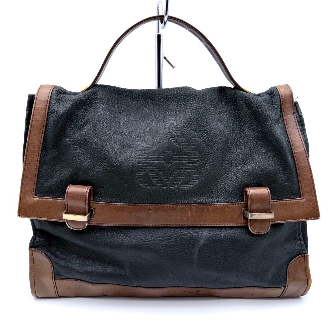 LOEWE ロエベ　アナグラム　ブリーフケース　ビジネスバッグ　ヴィンテージ