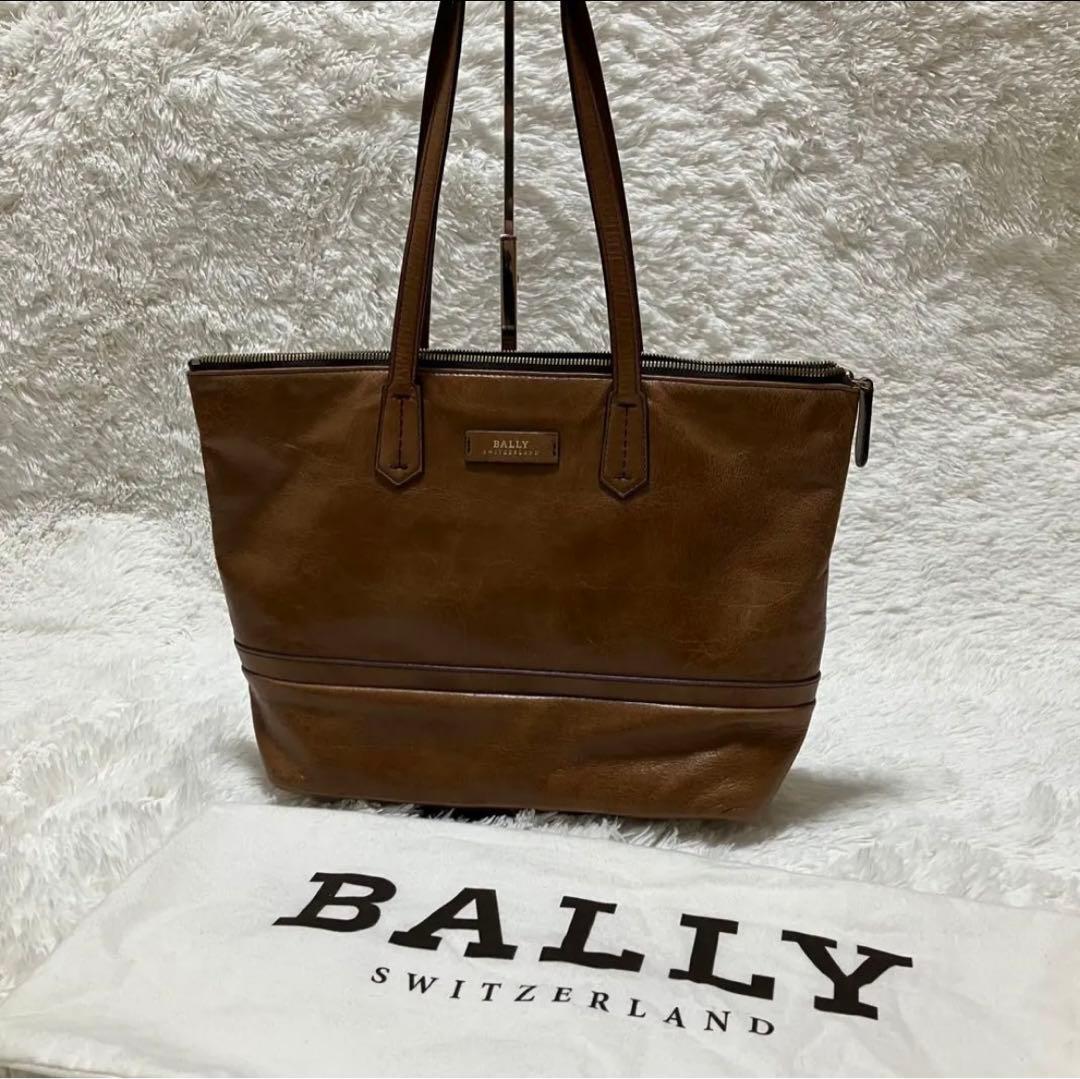 BALLY バリー　トートバッグ　レザー　ブラウン
