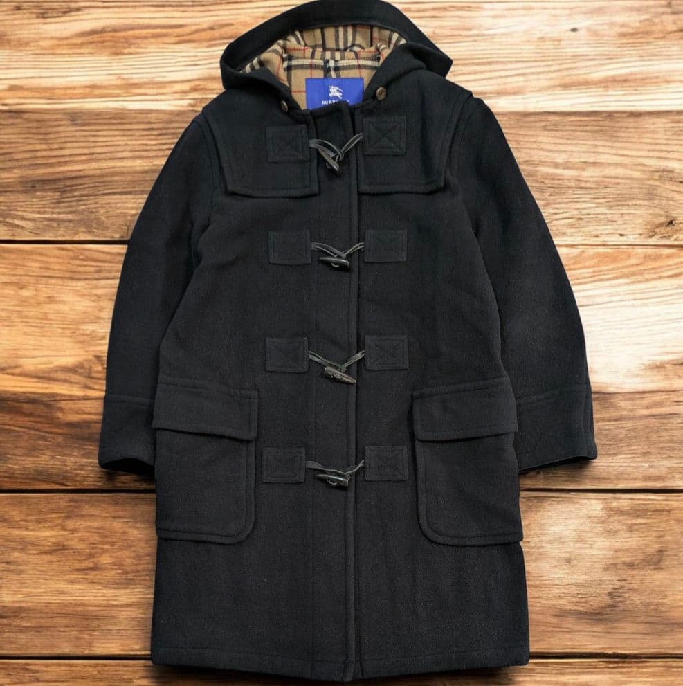 バーバリー ブルーレーベル ダッフルコート ノバチェック ヴィンテージ