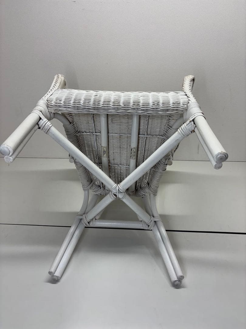 廃盤品 希少 ニトリ ラタン ラタン家具 籐家具 ラタンチェア ホワイト