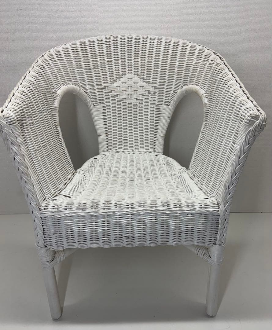 廃盤品 希少 ニトリ ラタン ラタン家具 籐家具 ラタンチェア ホワイト