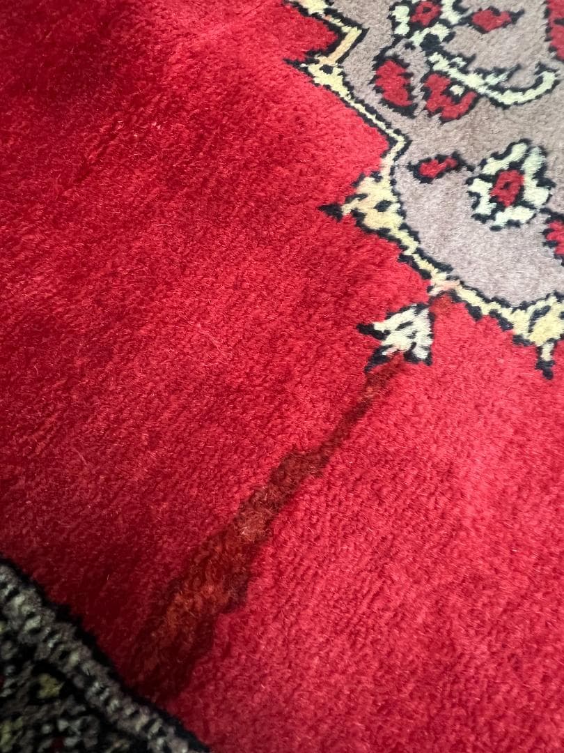 【訳あり特価】パキスタン製 手織り絨毯 約180cm x 125cm