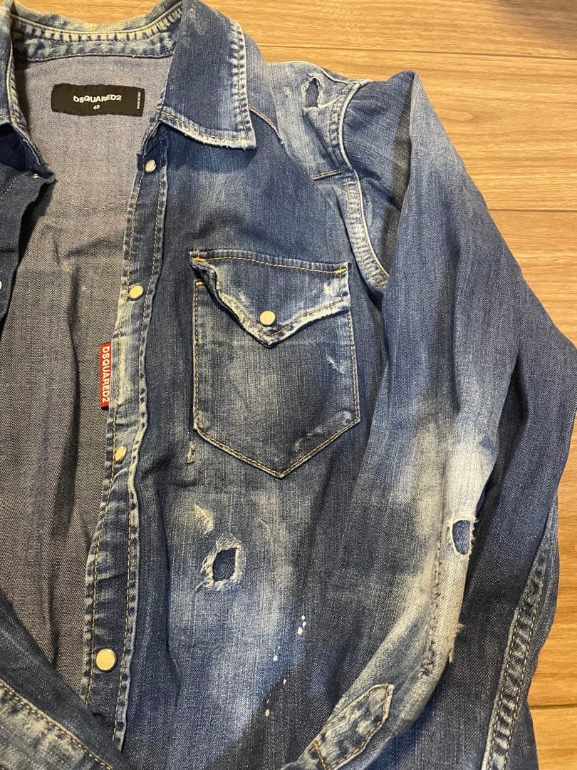 DSQUARED2 デニムシャツ サイズ46 メンズ