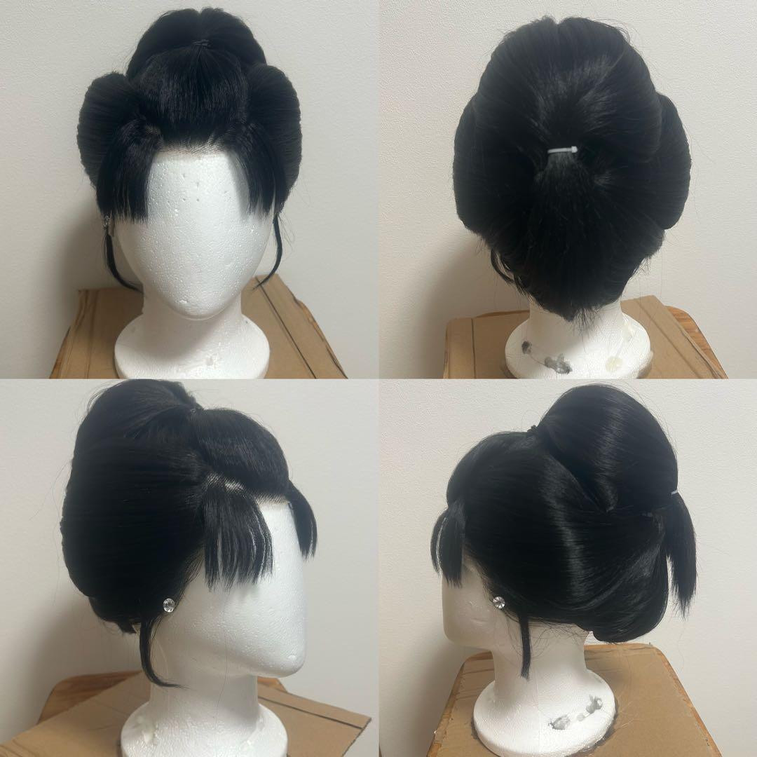 は*む様 鬼滅の刃　恋雪　コスプレウイッグ　セット済み