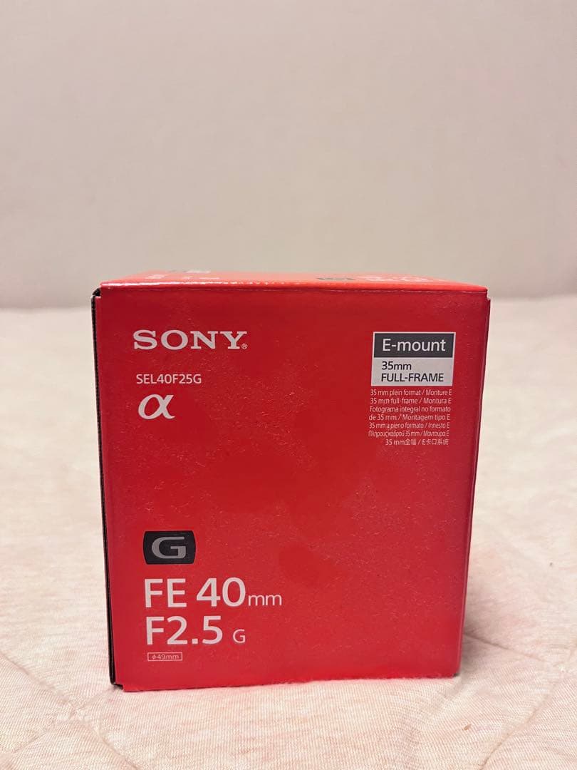【美品】角形フードつき！SONY Eマウント Gレンズ 40mm f2.5