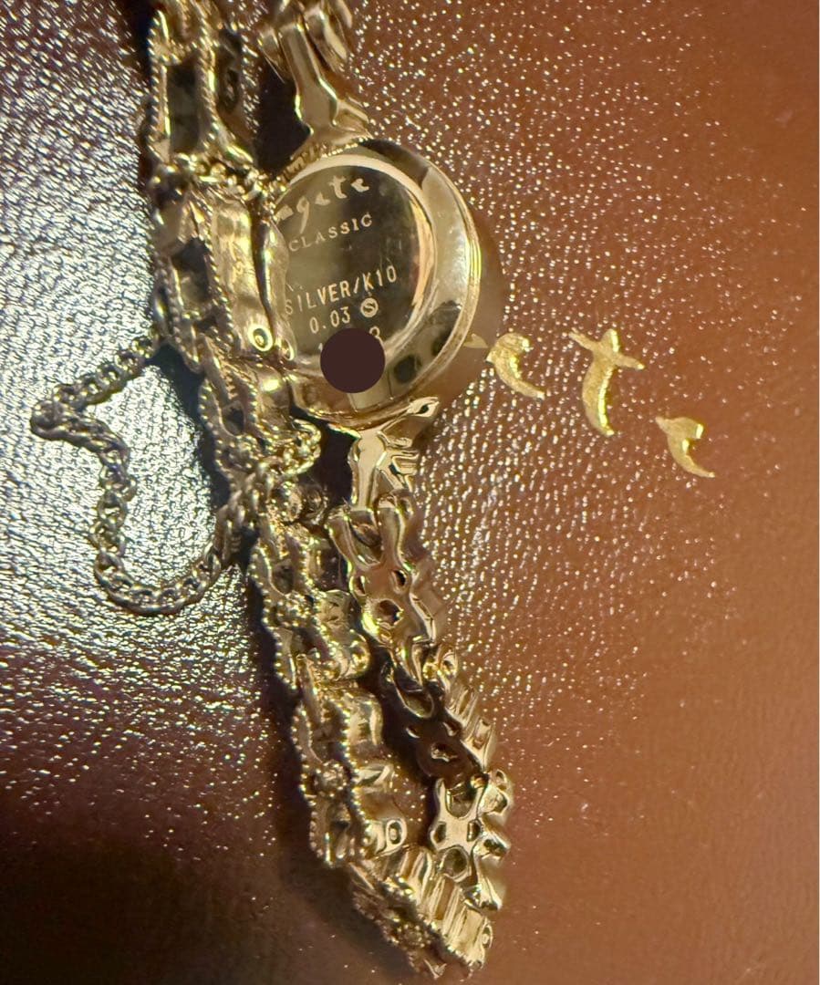 agete♡ジュエリーウオッチ　時計　K10 アガット　美品