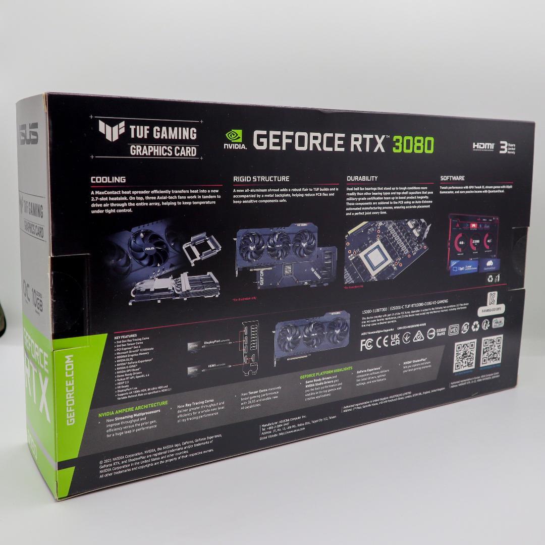 グラフィックボード・グラボ・ビデオカード ASUS TUF Gaming GeForce RTX 3080 10GB OC