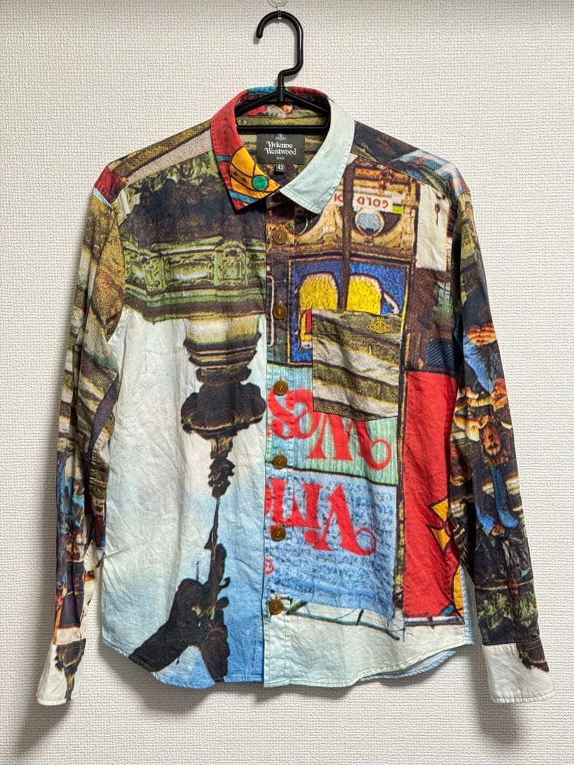 【Vivienne Westwood】ピカデリー サーカス プリント シャツ