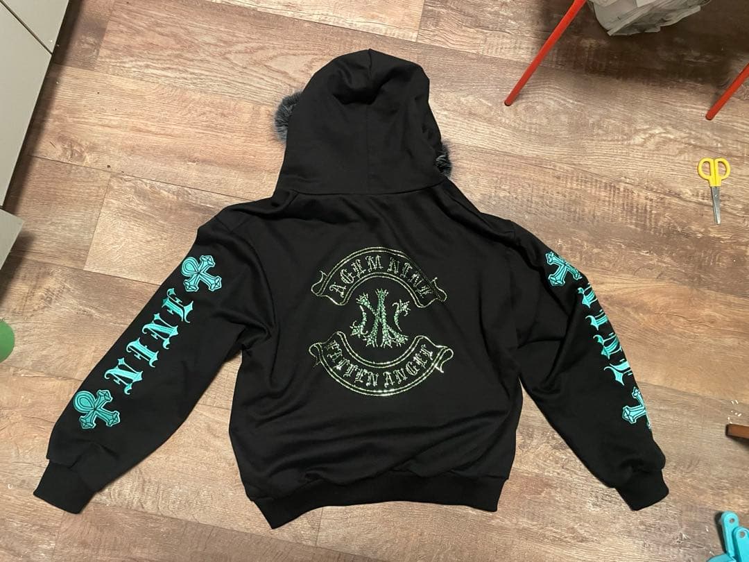 A'GEM/9 エンジェルファー付きジップパーカー