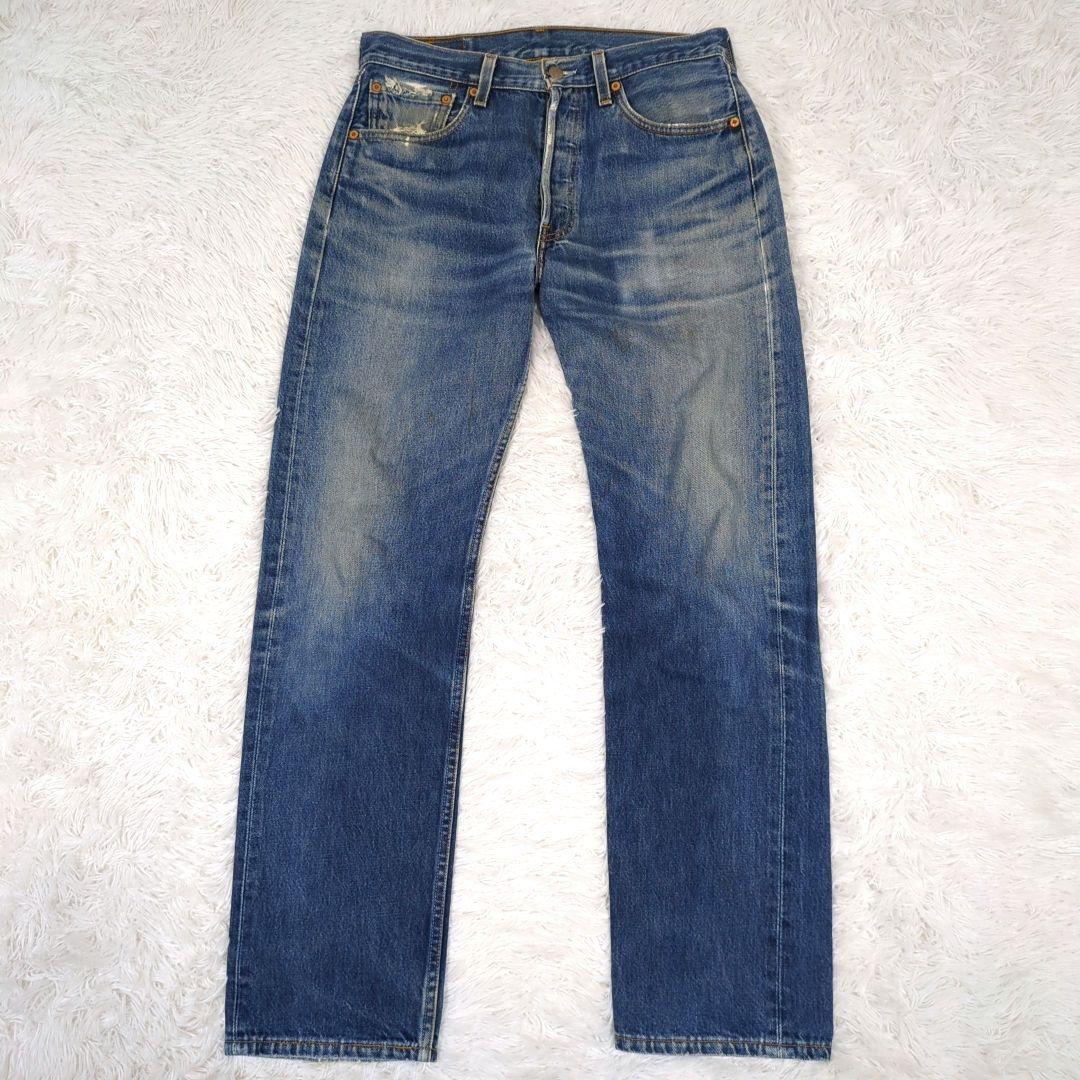 USA製【希少サイズ 32】リーバイス　501　デニムパンツ　553工場