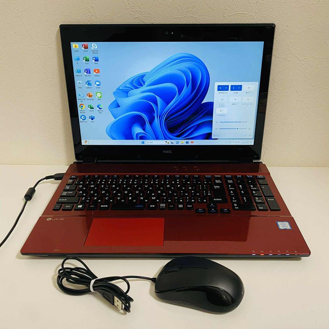 Y76 NECノートパソコンSSD第7世代 WEBカメラ高速Windows11