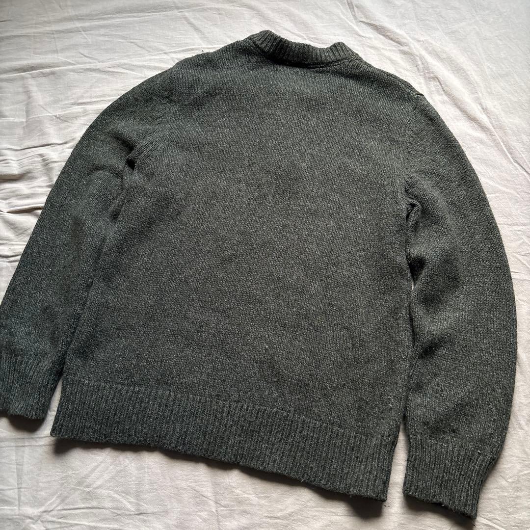 【00s】Eddie Bauer ヘンリーネック ニット メランジ