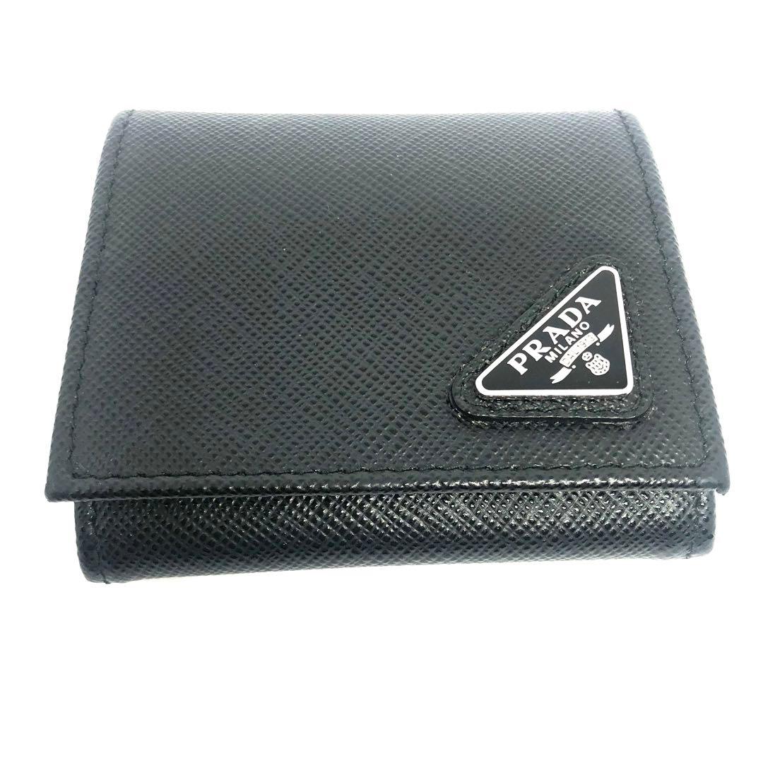 PRADA プラダ サフィアーノ ケース 黒 ブラック 財布