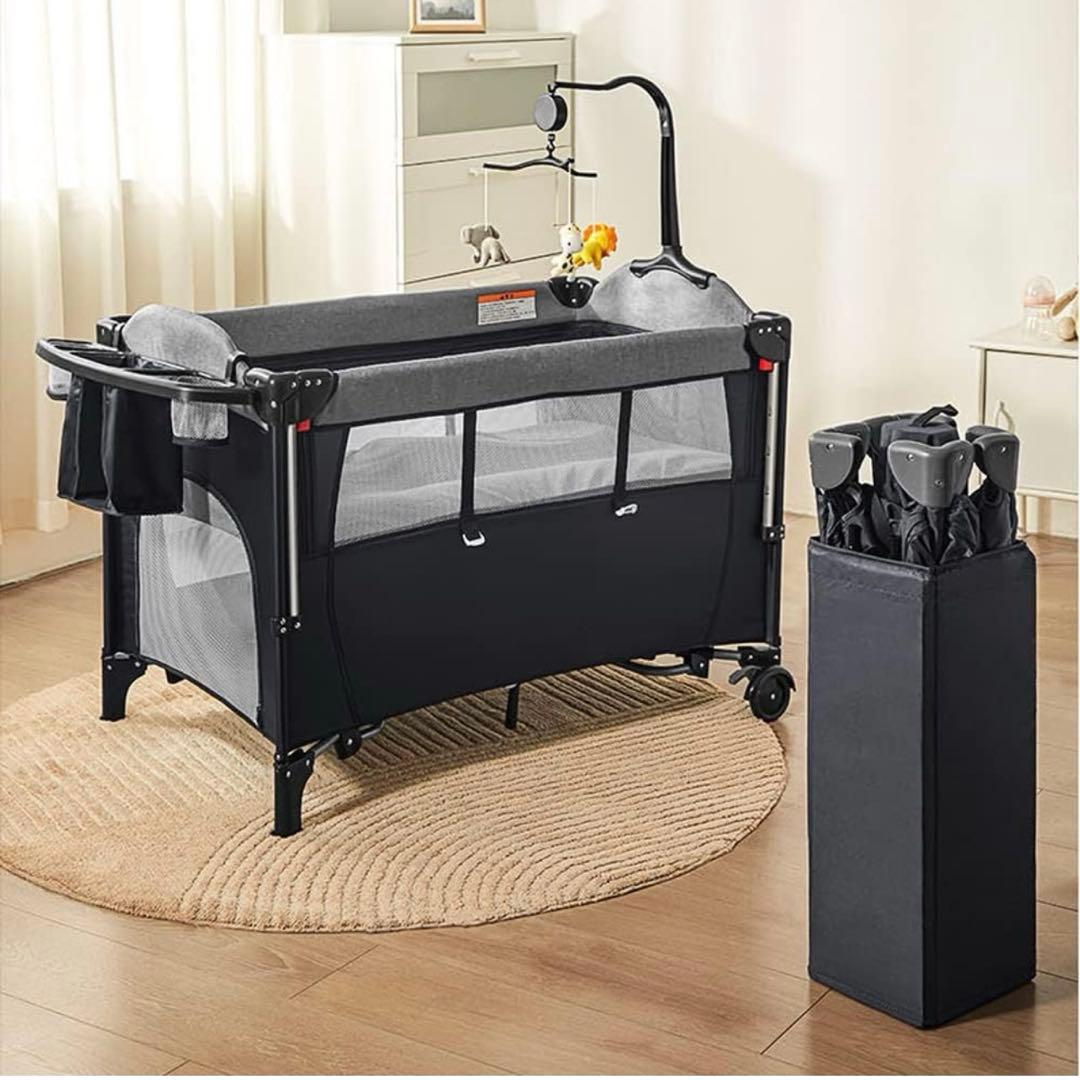 美品　ベビーベッド　折りたたみ