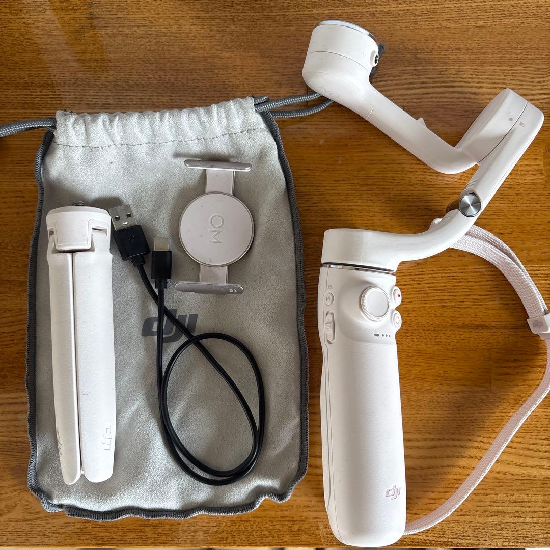 DJI OM5 スマホスタビライザー サンセットホワイト 付属品付き