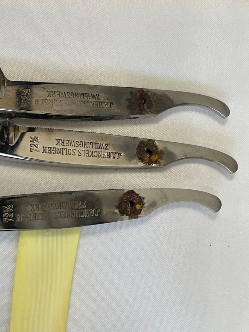 希少　西洋剃刀　刃のみ　ヘンケルス 3本セット カミソリ 理容美容