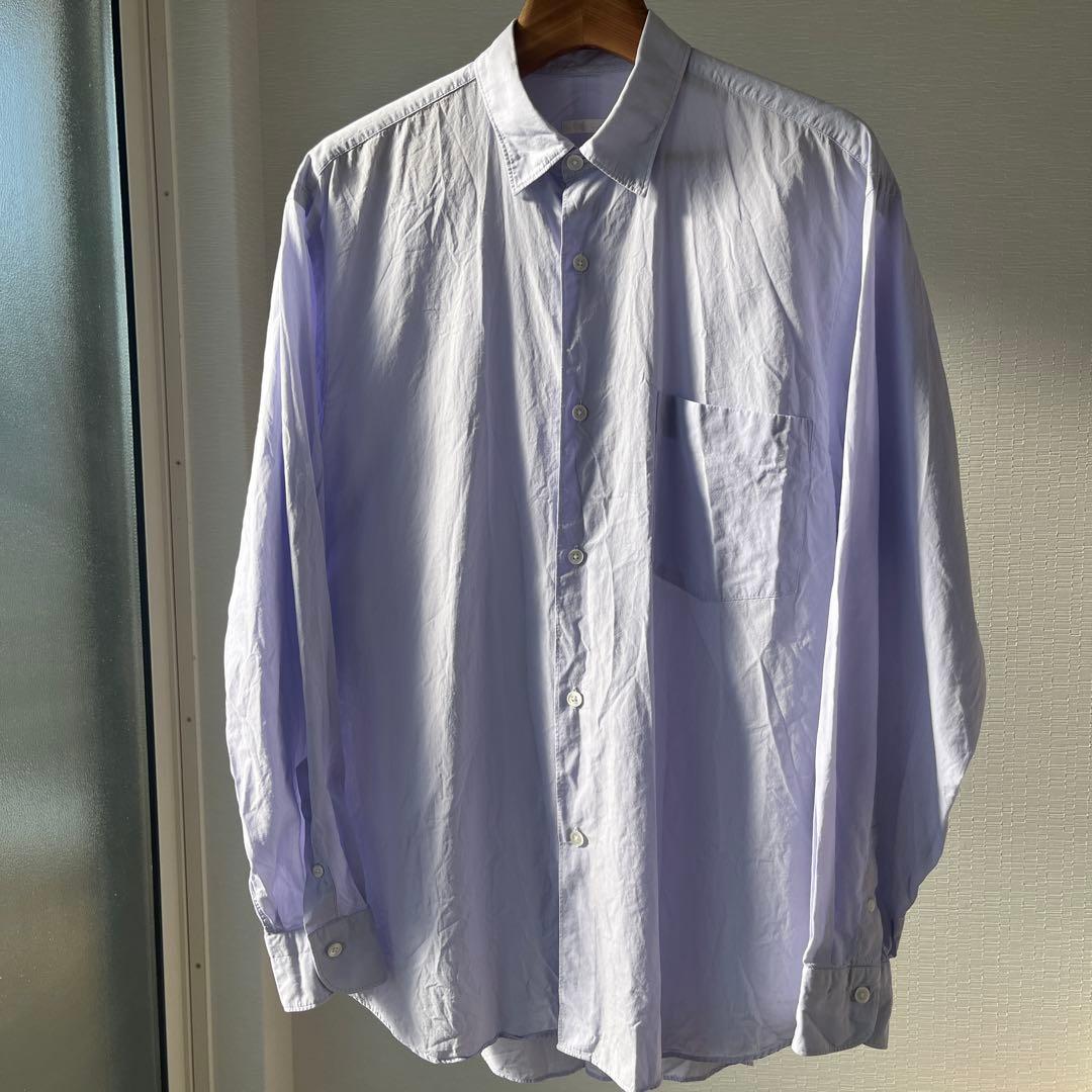 comoli コモリ 23ss コモリシャツ sax size1