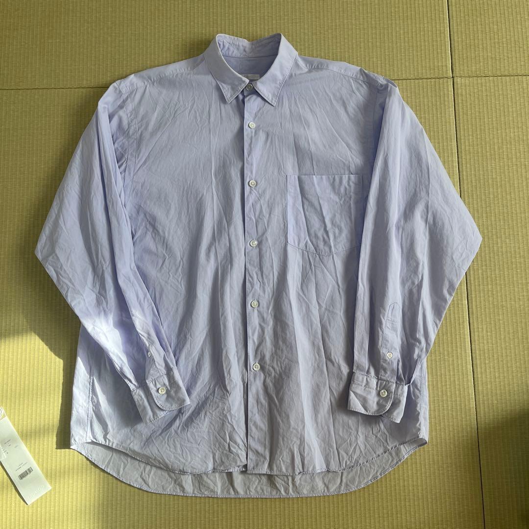 comoli コモリ 23ss コモリシャツ sax size1
