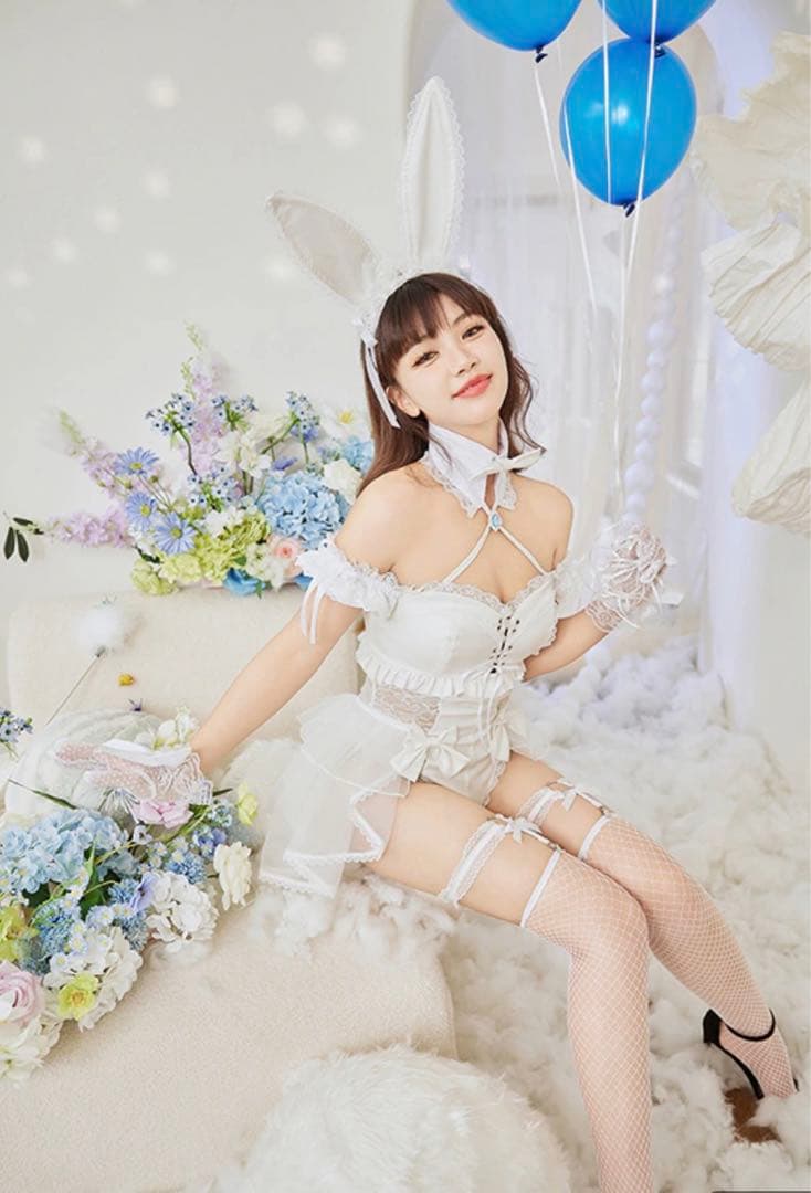 サイドレースデニムバニーボディスーツ3TYPE Malymoon マリームーン