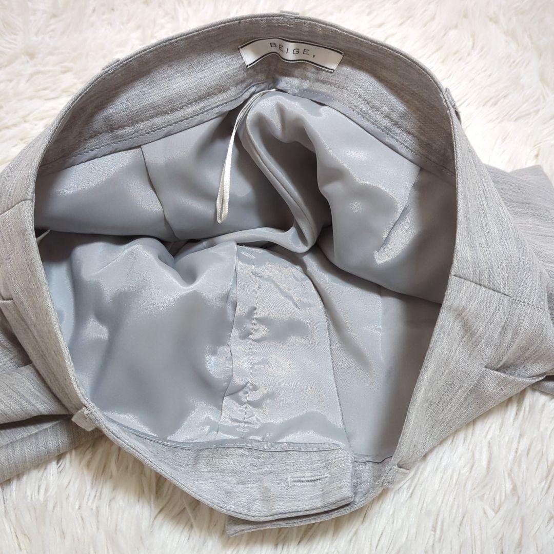 BEIGE, 0 CINDY ノーカラージャケット セットアップ グレー