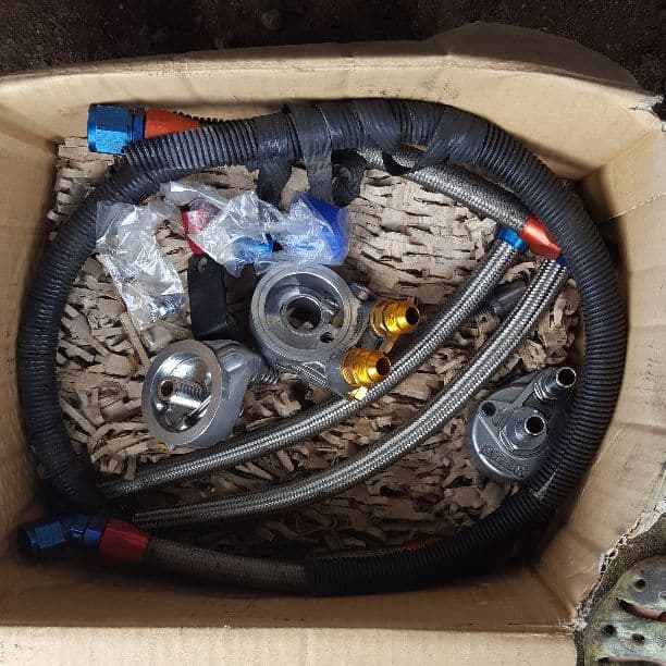 ☆おからさん専用☆AE111オイルクーラー　エレメント移動式　トラスト