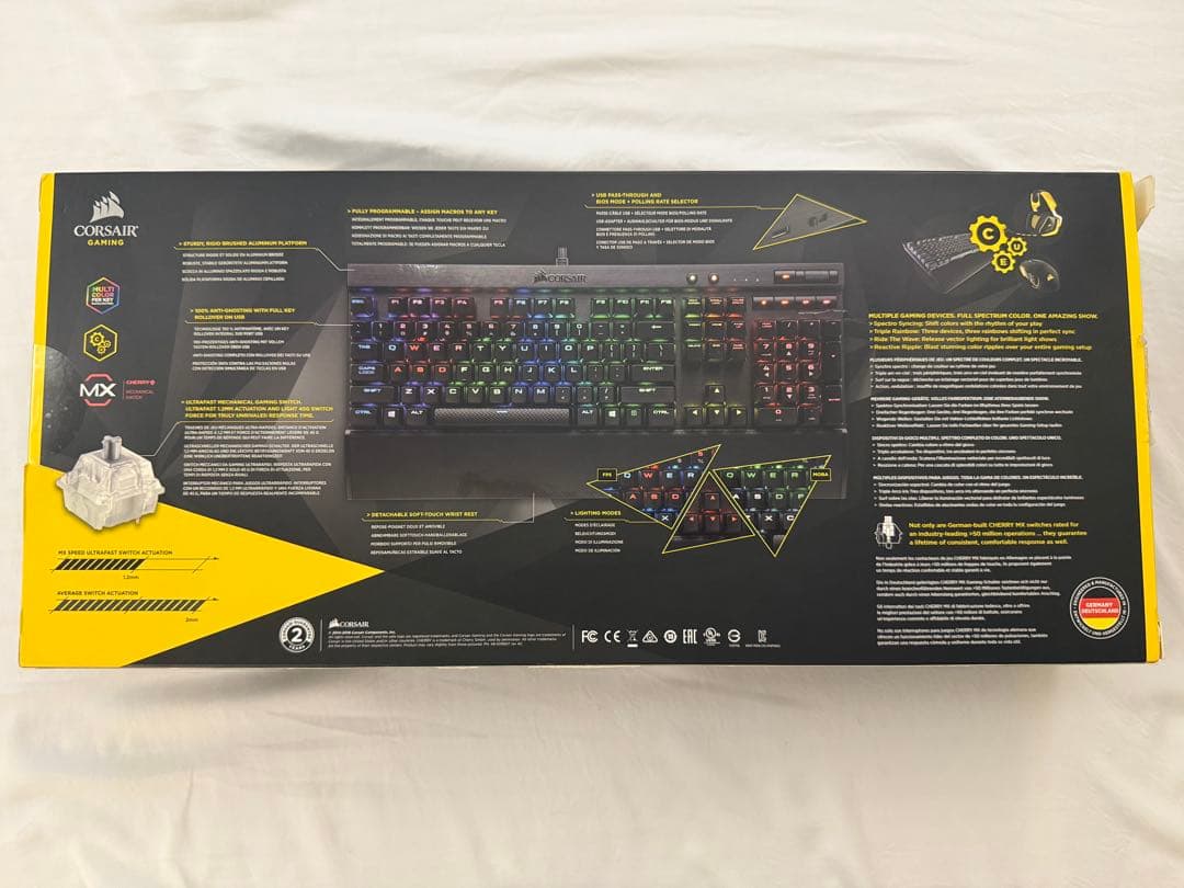 キーボード Corsair K70 RGB Rapidfire FR AZERTY