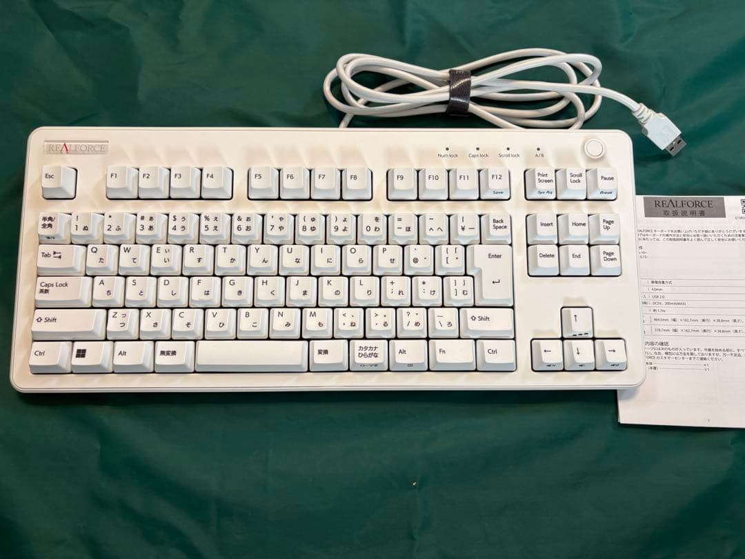【美品】REALFORCE R3 テンキーレス 45g 日本語 R3UC21